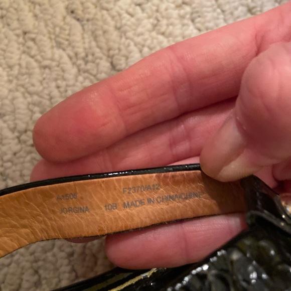 Coach Black Patent Leather Platform Sandals - Picture 6 of 7